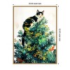 Amanti Art Cats Life Christmas Tree by Justyna Jaszke Framed Canvas Wall Art - 3 of 4