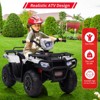 12V Kids Ride On Electric ATV, Battery-Operated Car for Kids，4-Wheeler Quad Car Toy with Dual Speed Adjustment 1.5-2.2mph, One Button Start - 3 of 4
