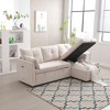 NicBex L-Shaped Chenille Reversible Sleeper Sectional Sofa with Storage Chaise for Living Room,Apartment,Office - 2 of 4