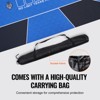 VEVOR Poker Table Top, 70 x 35 Inch Poker Mat for Table, 6-8 Players Foldable Poker Table Top with Carrying Bag, Folding Poker Table Topper,Blue&Black - 4 of 4