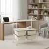 Gymax Rolling Storage Cart w/ 4 Drawers Multipurpose Utility Cart w/ 2 Shelves & Metal Frame Plastic Trolley on Wheels White - 4 of 4
