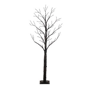 Nearly Natural 6-ft  Pre-Lit Artificial Halloween Twig Tree with 480 Orange & Purple LED Lights - 1 of 1