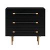 Trident Black Acacia Wood Nightstand - 3 of 4