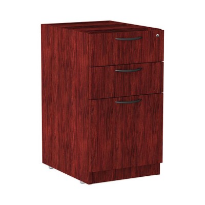 Mahogany 3-Drawer Lockable Vertical File Cabinet