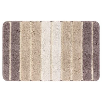 Unique Bargains Bathroom Non-Slip Water Absorbent Soft Shaggy Rubber Back Bath Rug