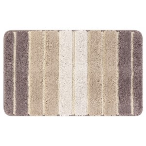Unique Bargains Bathroom Non-Slip Water Absorbent Soft Shaggy Rubber Back Bath Rug - 1 of 4