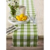 Design Imports  Buffalo Check Table Runner, 14X72", Antique Green - 4 of 4