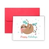 Paper Frenzy Holiday Sloth Christmas Cards and Envelopes - 25 pack - 3 of 3