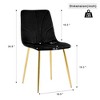 NicBex  Set of 4 Modern Dining Chairs with Metal Legs,Armless Chairs for Kitchen,Living Room - 3 of 4
