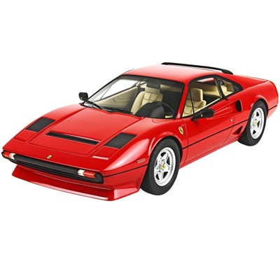 1982 Ferrari 208 GTB Turbo Rosso Corsa 322 Red with DISPLAY CASE Limited Edition to 437 pieces Worldwide 1/18 Model Car by BBR