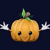Junior's Design By Humans Halloween Pumpkin Monster 6 By LironPeer T-Shirt - 2 of 3