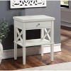 NicBex Nightstand with Drawers and Handles Modern Bedside Table with Open Storage Shelf for Bedroom,Living Room - 2 of 4