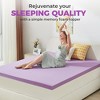 Itopfox 2 Inch Gel Memory Foam Mattress Topper, Ventilated Soft Pressure Relief, Breathable Bed Topper, CertiPUR-US Certified - 2 of 4