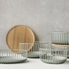 LIBKEN 11.41 x 11.41 x 4.33 inches Metal Wire Stylish Fruit Bowls with Mesh Lid & Basket for Kitchens, Green - 3 of 4