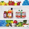 Sorbus Flat Clear Lazy Susan Organizer - 4 pack -  - for Fridge, Pantry, Cabinet, Table, Makeup, Bathroom and More - 2 of 4