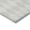 Ivory And Beige Geometric Washable Indoor Outdoor Area Rug - 4 of 4
