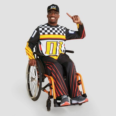 Adult Adaptive Race Car Halloween Costume Jumpsuit with Hat - Hyde & EEK! Boutique™