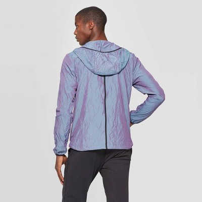 Purple blue and hot sale white windbreaker