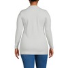 Lands' End Women's Long Sleeve Polished Rib Button Through Tunic Shirt - 2 of 3
