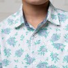Hope & Henry Boys' Linen Short Sleeve Button Down Shirt, Kids - 3 of 4