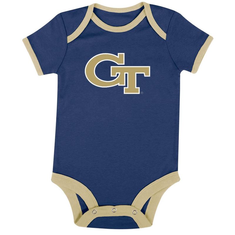 NCAA Georgia Tech Yellow Jackets Infant 3pk Bodysuit, 2 of 5