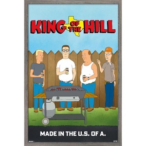Trends International King of the Hill (1997) - Backyard Street Scene Framed Wall Poster Prints - 1 of 4