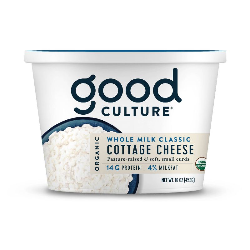 Good Culture Organic Whole Milk Classic Cottage Cheese - 16oz, 1 of 9