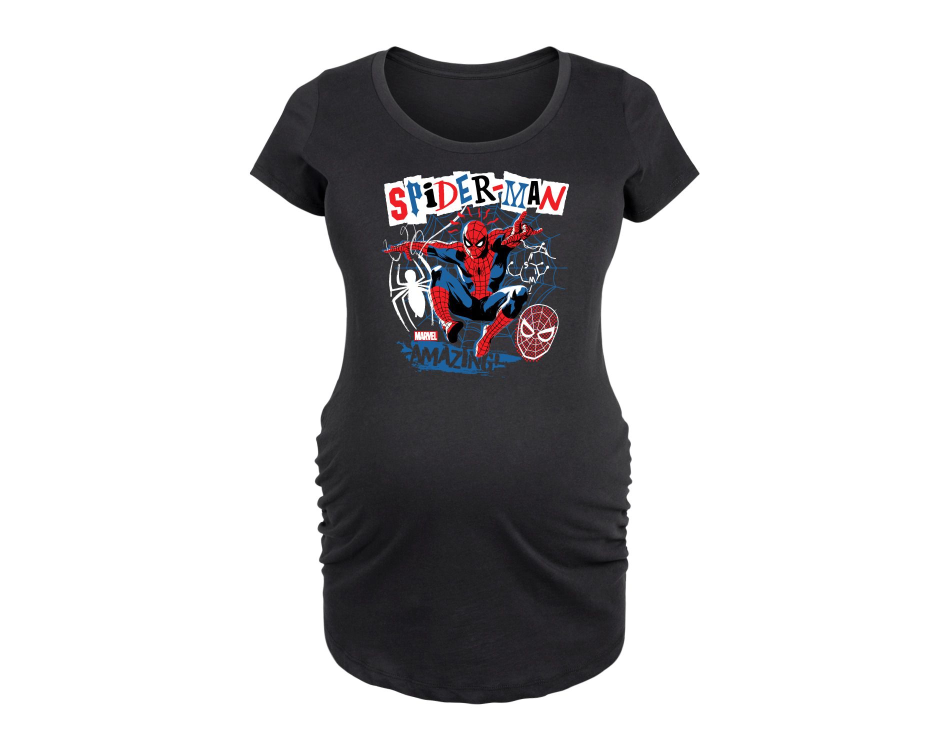 Women's Marvel Spider-man Punk Poster Style  - Black - X-Large