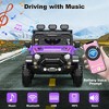 12V Kids Ride-On Truck with Remote Control, 3-Speed Electric Car with Music, LED Lights, Safety Features, Battery Power Wheels Car for Kids - 4 of 4
