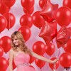 KatchOn, Red Latex Balloons Set - Large, Pack of 150 | Valentines Day Decorations | Red Shiny Balloons, Red Party Decorations - 3 of 4