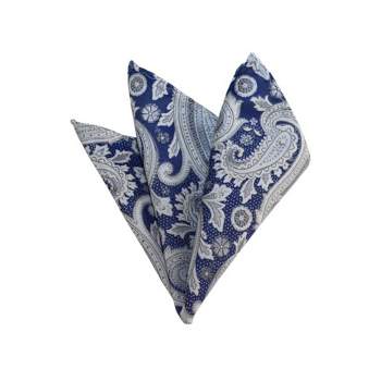 TheDapperTie - Men's Paisley Woven 10 Inch x 10 Inch Pocket Squares Handkerchief