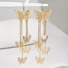 Paaaawaters 18K Gold-Plated Bow Earrings - Symmetrical Mirror-Finish Stainless Steel Jewelry, Hypoallergenic - 2 of 4
