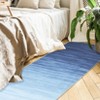 Modern Ombre Washable Rug Living Room Abstract Area Rug Low Pile Non-Shedding Soft Throw Rugs - 2 of 4