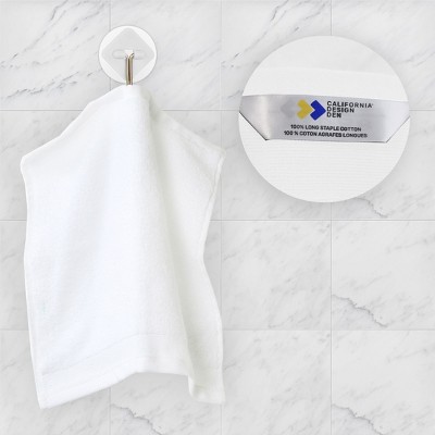 White Cotton 12-Piece Soft and Absorbent Washcloth Set