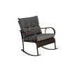 3 Pieces Patio Seating Set,Patio Rocking Rattan Chair Set Of 2 With Coffee Table,Patio Chairs Outdoor With Cushion -Maison Boucle - 3 of 4