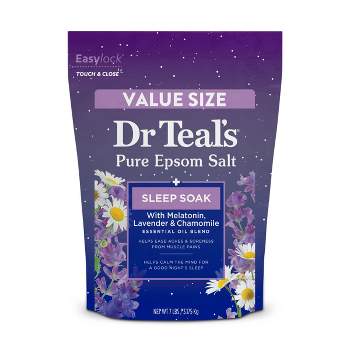 Dr Teal's Melatonin Sleep Lavender & Chamomile Pure Epsom Bath Salt - 7lb