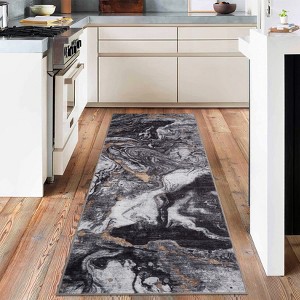 Soft Modern Abstract Boho Area Rugs for Living Room Washable Machine Rug Non-Slip Vintage Carpet for Bedroom Farmhouse Dining Room Kids Room - 1 of 4