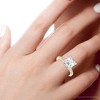 Pompeii3 3 1/3Ct Asscher Cut & Diamond Engagement Ring in White, Yellow, or Rose Gold - 3 of 4