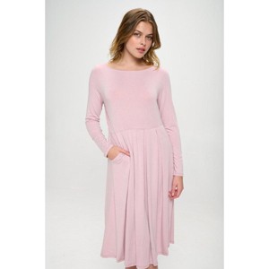 WEST K Women's Charlee Long Sleeve A-line Knit Dress with Pockets - 1 of 4