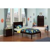AFI Furnishings Madison Twin Platform Bed with Open Footboard and Turbo Charger in Walnut - 2 of 4