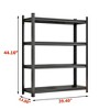 YONWAY 4-Layer Metal Storage Rack Adjustable partitions, sturdy and durable, easy to assemble for Kitchen Basement,44.10" H* 39.40" L * 13.80" D - 2 of 4