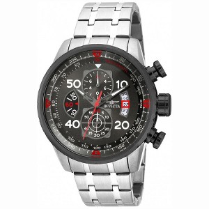 Invicta 17204 Men's Aviator Chronograph Gunmetal Dial Stainless Steel Bracelet Watch - 1 of 3