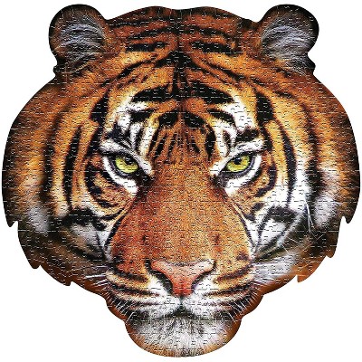 Madd Capp Games I AM Tiger 550 Piece Animal Head-Shaped Jigsaw Puzzle