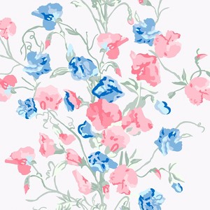 Laura Ashley Charlotte Coral Pink Wallpaper - 1 of 4
