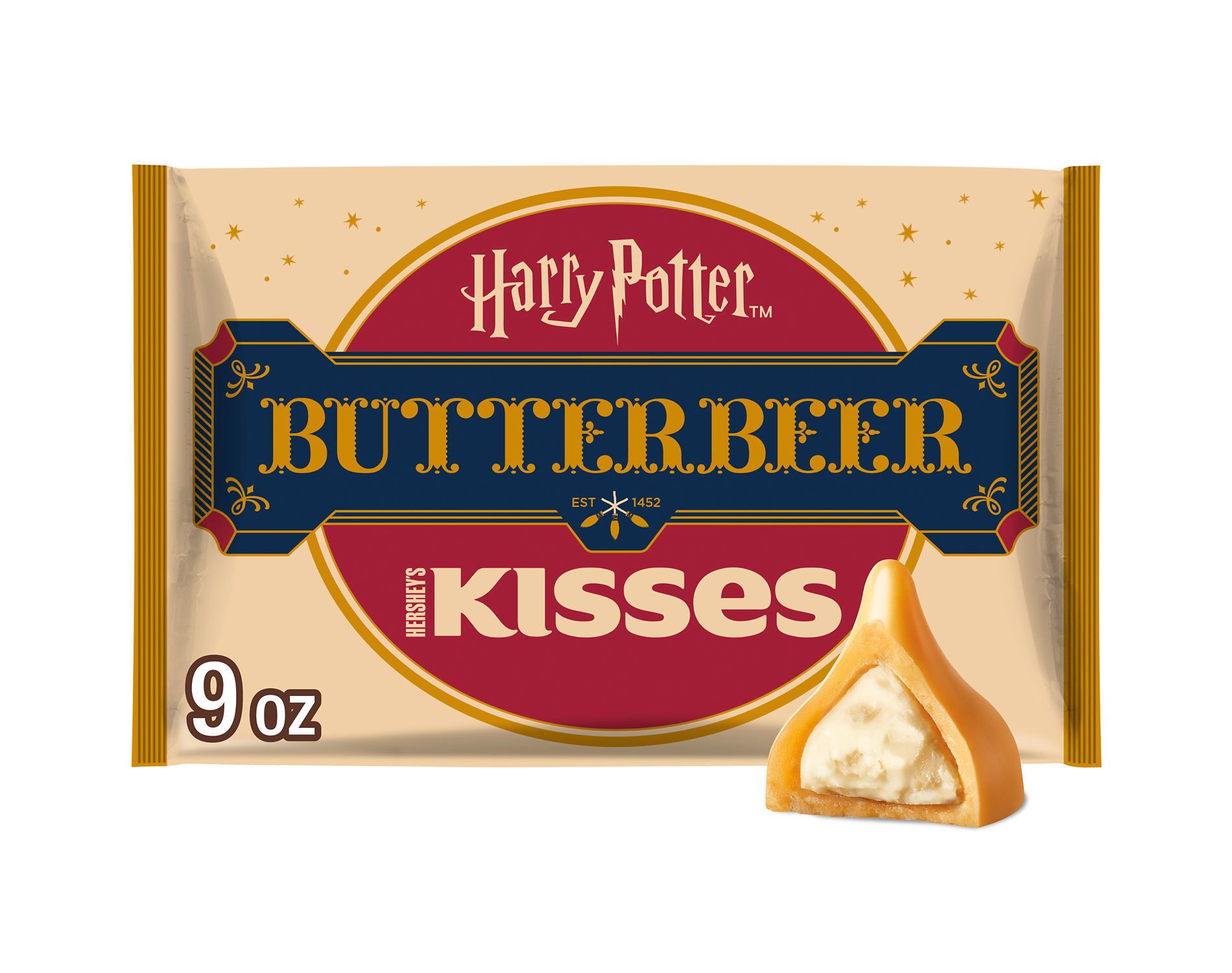 HERSHEY'S Butterbeer Kisses Easter Candy with Harry Potter Foils - 9oz