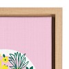 Kate and Laurel Sylvie Plant Based Framed Canvas by Maria Filar, 18x24, Natural - 3 of 4