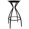 NicBex Modern Backless Bar Stools Set of 2,Round Velvet Padded Stool Chair,Counter Height Bar Stools for Kitchen Island & Dining Area - 4 of 4