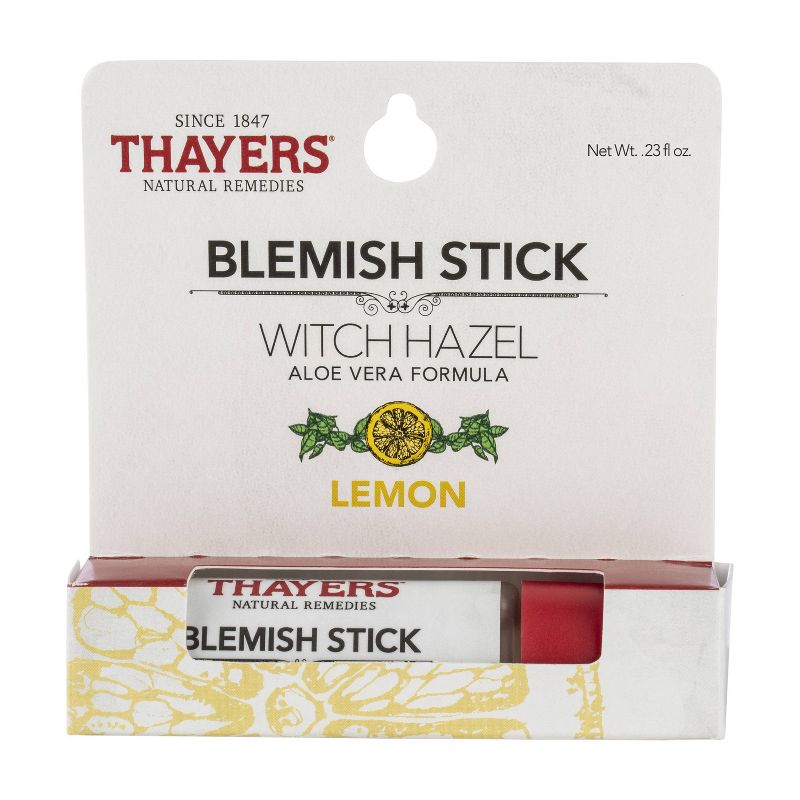 Thayers Natural Remedies Witch Hazel Blemish Lemon Facial Stick - 0.23 fl oz, 3 of 10