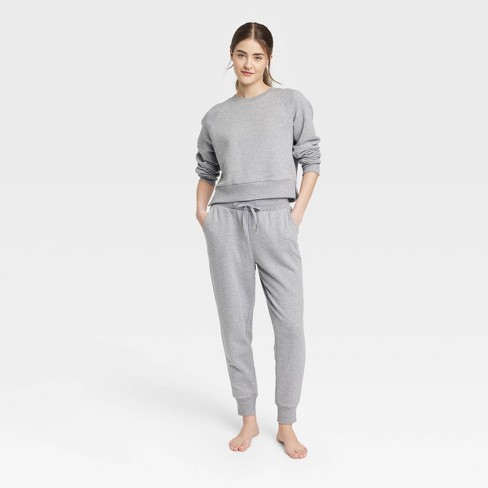 Women's Fleece Lounge Sweatshirt - Colsie™ Gray L