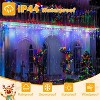 Ollny 720 LED Multicolor Christmas Icicle Lights (Clear Cable, Plug in, 8 Modes), Connectable up to 3 Sets - 4 of 4